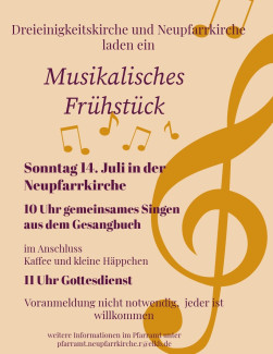 Plakat Musikalisches Frühstück